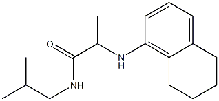 N-(2-methylpropyl)-2-(5,6,7,8-tetrahydronaphthalen-1-ylamino)propanamide Struktur