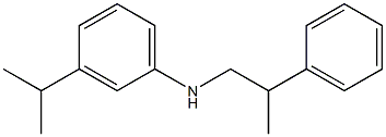 N-(2-phenylpropyl)-3-(propan-2-yl)aniline Struktur