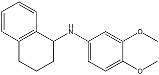 N-(3,4-dimethoxyphenyl)-1,2,3,4-tetrahydronaphthalen-1-amine Struktur