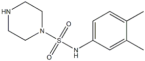 N-(3,4-dimethylphenyl)piperazine-1-sulfonamide Struktur