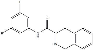 N-(3,5-difluorophenyl)-1,2,3,4-tetrahydroisoquinoline-3-carboxamide Struktur