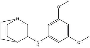 N-(3,5-dimethoxyphenyl)-1-azabicyclo[2.2.2]octan-3-amine Struktur