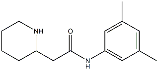 N-(3,5-dimethylphenyl)-2-(piperidin-2-yl)acetamide Struktur