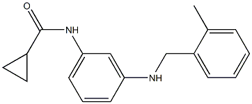 N-(3-{[(2-methylphenyl)methyl]amino}phenyl)cyclopropanecarboxamide Struktur