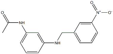 N-(3-{[(3-nitrophenyl)methyl]amino}phenyl)acetamide Struktur