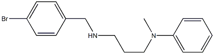 N-(3-{[(4-bromophenyl)methyl]amino}propyl)-N-methylaniline Struktur