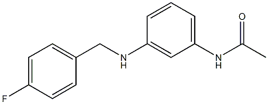 N-(3-{[(4-fluorophenyl)methyl]amino}phenyl)acetamide Struktur