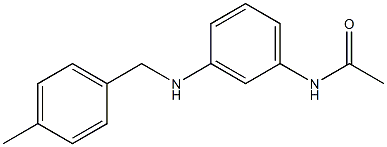 N-(3-{[(4-methylphenyl)methyl]amino}phenyl)acetamide Struktur