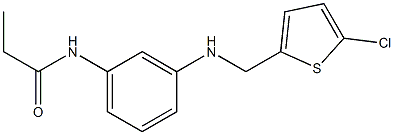 N-(3-{[(5-chlorothiophen-2-yl)methyl]amino}phenyl)propanamide Struktur