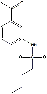 N-(3-acetylphenyl)butane-1-sulfonamide Struktur