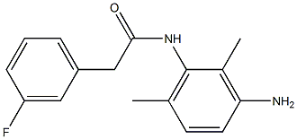 N-(3-amino-2,6-dimethylphenyl)-2-(3-fluorophenyl)acetamide Struktur