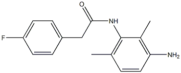 N-(3-amino-2,6-dimethylphenyl)-2-(4-fluorophenyl)acetamide Struktur