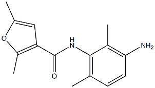 N-(3-amino-2,6-dimethylphenyl)-2,5-dimethyl-3-furamide Struktur