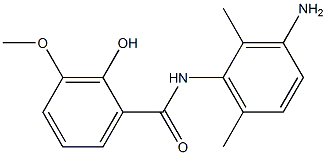 N-(3-amino-2,6-dimethylphenyl)-2-hydroxy-3-methoxybenzamide Struktur