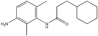 N-(3-amino-2,6-dimethylphenyl)-3-cyclohexylpropanamide Struktur