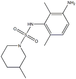 N-(3-amino-2,6-dimethylphenyl)-3-methylpiperidine-1-sulfonamide Struktur