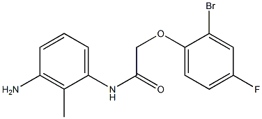 N-(3-amino-2-methylphenyl)-2-(2-bromo-4-fluorophenoxy)acetamide Struktur