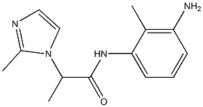 N-(3-amino-2-methylphenyl)-2-(2-methyl-1H-imidazol-1-yl)propanamide Struktur