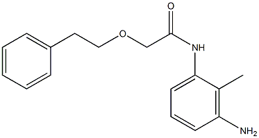 N-(3-amino-2-methylphenyl)-2-(2-phenylethoxy)acetamide Struktur