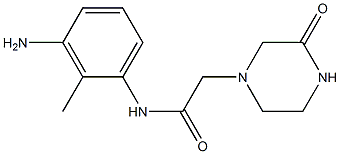 N-(3-amino-2-methylphenyl)-2-(3-oxopiperazin-1-yl)acetamide Struktur