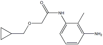 N-(3-amino-2-methylphenyl)-2-(cyclopropylmethoxy)acetamide Struktur