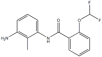 N-(3-amino-2-methylphenyl)-2-(difluoromethoxy)benzamide Struktur