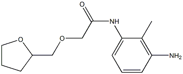 N-(3-amino-2-methylphenyl)-2-(oxolan-2-ylmethoxy)acetamide Struktur