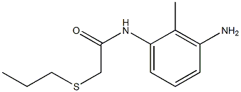 N-(3-amino-2-methylphenyl)-2-(propylsulfanyl)acetamide Struktur