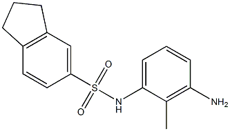 N-(3-amino-2-methylphenyl)-2,3-dihydro-1H-indene-5-sulfonamide Struktur