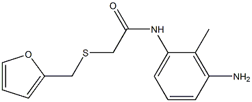 N-(3-amino-2-methylphenyl)-2-[(furan-2-ylmethyl)sulfanyl]acetamide Struktur