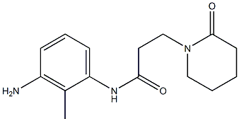 N-(3-amino-2-methylphenyl)-3-(2-oxopiperidin-1-yl)propanamide Struktur