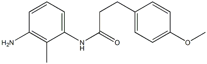 N-(3-amino-2-methylphenyl)-3-(4-methoxyphenyl)propanamide Struktur