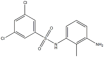 N-(3-amino-2-methylphenyl)-3,5-dichlorobenzene-1-sulfonamide Struktur