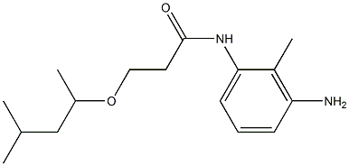 N-(3-amino-2-methylphenyl)-3-[(4-methylpentan-2-yl)oxy]propanamide Struktur