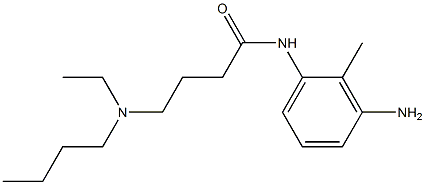 N-(3-amino-2-methylphenyl)-4-[butyl(ethyl)amino]butanamide Struktur