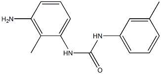 N-(3-amino-2-methylphenyl)-N'-(3-methylphenyl)urea Struktur