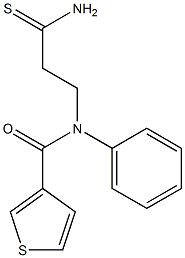 N-(3-amino-3-thioxopropyl)-N-phenylthiophene-3-carboxamide Struktur