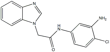 N-(3-amino-4-chlorophenyl)-2-(1H-1,3-benzodiazol-1-yl)acetamide Struktur