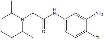 N-(3-amino-4-chlorophenyl)-2-(2,6-dimethylpiperidin-1-yl)acetamide Struktur