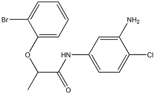 N-(3-amino-4-chlorophenyl)-2-(2-bromophenoxy)propanamide Struktur