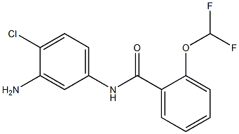 N-(3-amino-4-chlorophenyl)-2-(difluoromethoxy)benzamide Struktur