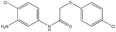 N-(3-amino-4-chlorophenyl)-2-[(4-chlorophenyl)sulfanyl]acetamide Struktur