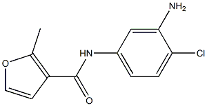 N-(3-amino-4-chlorophenyl)-2-methyl-3-furamide Struktur