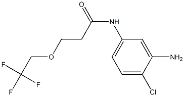 N-(3-amino-4-chlorophenyl)-3-(2,2,2-trifluoroethoxy)propanamide Struktur