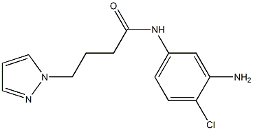 N-(3-amino-4-chlorophenyl)-4-(1H-pyrazol-1-yl)butanamide Struktur