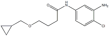 N-(3-amino-4-chlorophenyl)-4-(cyclopropylmethoxy)butanamide Struktur