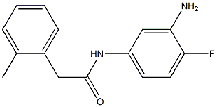 N-(3-amino-4-fluorophenyl)-2-(2-methylphenyl)acetamide Struktur