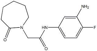 N-(3-amino-4-fluorophenyl)-2-(2-oxoazepan-1-yl)acetamide Struktur