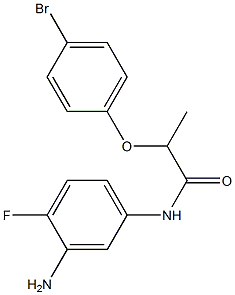 N-(3-amino-4-fluorophenyl)-2-(4-bromophenoxy)propanamide Struktur