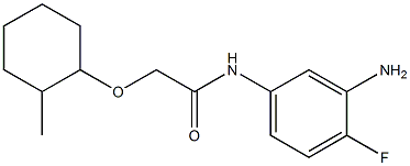 N-(3-amino-4-fluorophenyl)-2-[(2-methylcyclohexyl)oxy]acetamide Struktur